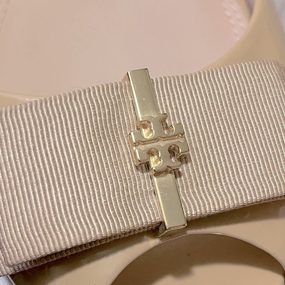 Tory Burch Patent Leather Bow Accents Ballet Flats Women's Size: 9.5M - Picture 15 of 16